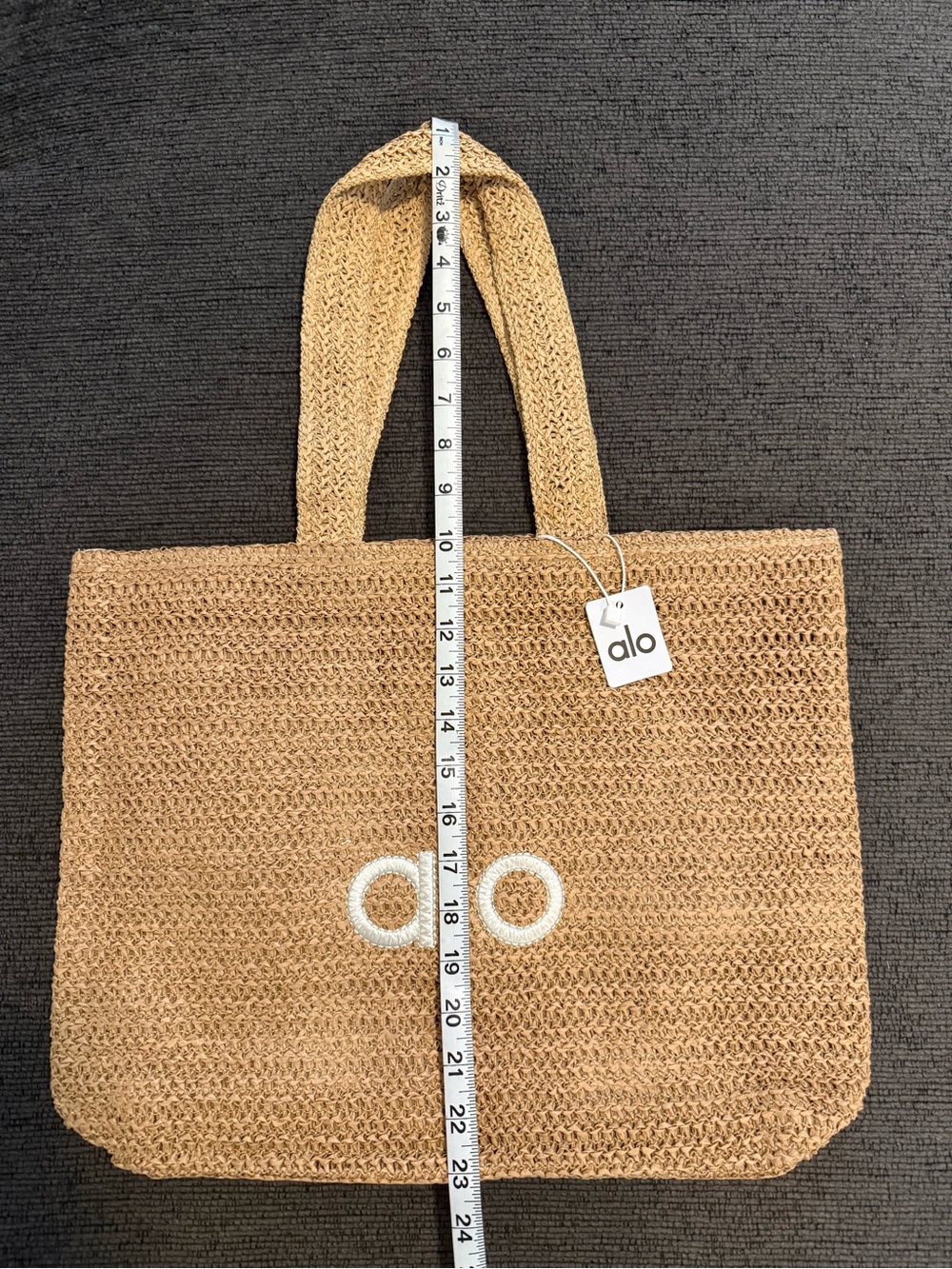 ALO Yoga Natural Woven Tote Bag - Picture 6 of 11